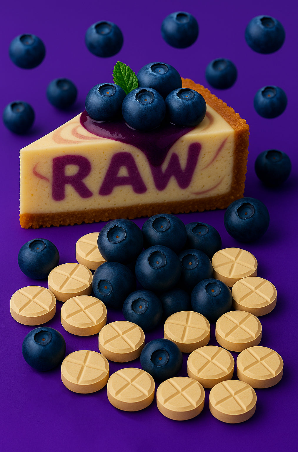 BLUEBERRY CHEESECAKE 75MG (DYE-FREE)