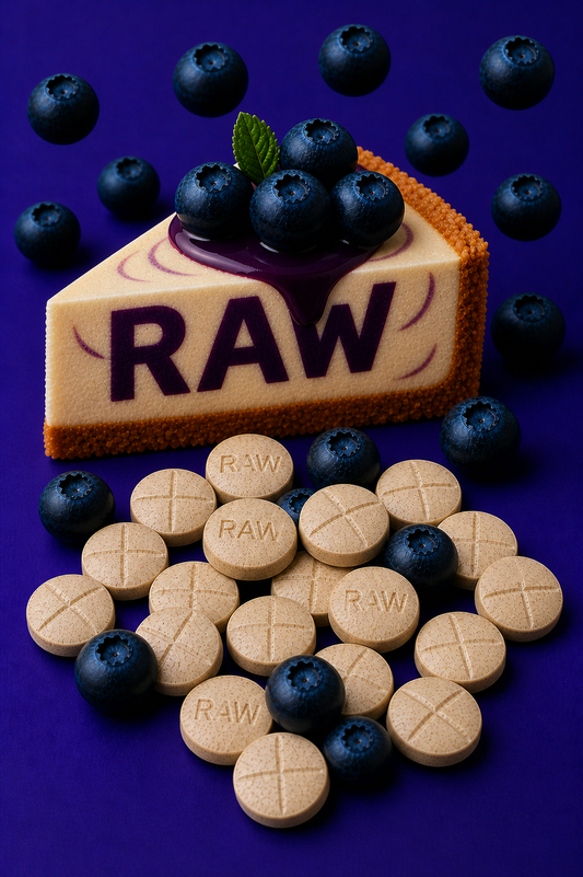 BLUEBERRY CHEESECAKE (DYE-FREE) - TOTAL ALKS 81.9MG (79MG 7-OH))