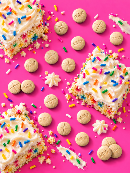 FROSTED FUNFETTI (DYE-FREE) | BATCH TESTED: 40.5MG TOTAL ALKS (37.9MG 7-OH) | BOTTLE LABEL: 30MG