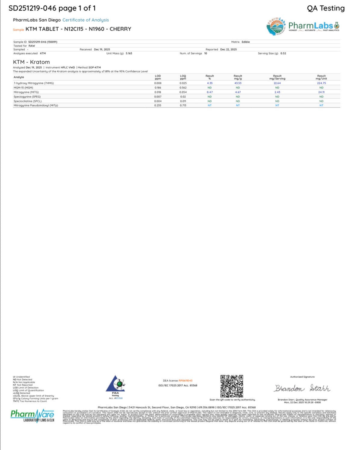 CHERRY ICY (DYE-FREE) - TOTAL ALKS 33.1MG (31.4MG 7-OH)