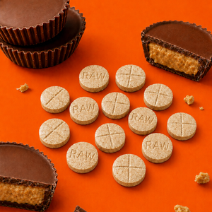 CHOC PEANUT BUTTER CUP MITraSALT TABS - TOTAL ALKS 89.8MG (86.9MG MIT) - NO 7-OH