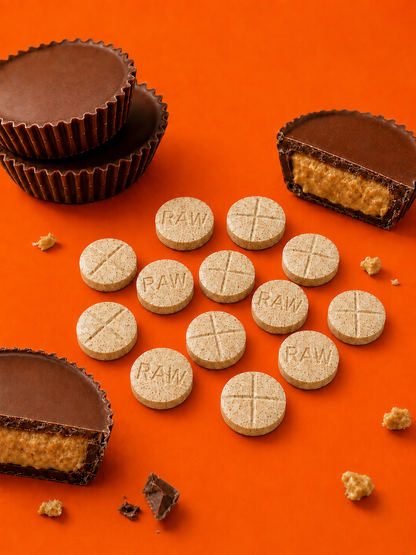 CHOC PEANUT BUTTER CUP MITraSALT TABS - TOTAL ALKS 89.8MG (86.9MG MIT) - NO 7-OH