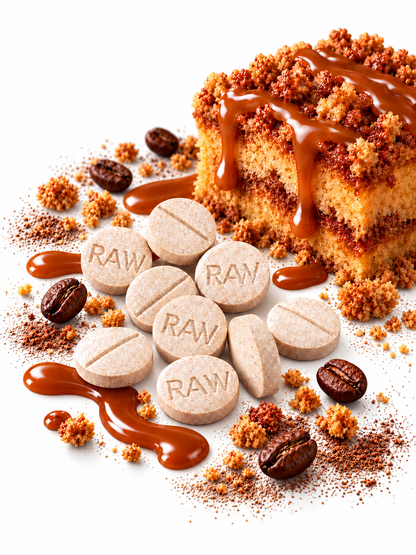CARAMEL COFFEE CAKE (DYE-FREE) - TOTAL ALKS 27MG (24.6MG 7-OH)
