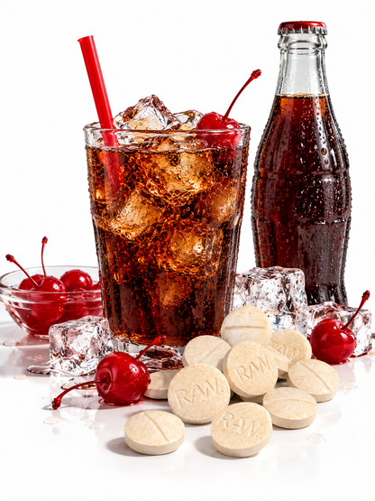 CHERRY COKE (DYE-FREE) | BATCH TESTED: 15.4MG TOTAL ALKS (14.5MG 7-OH) | BOTTLE LABEL: 12MG