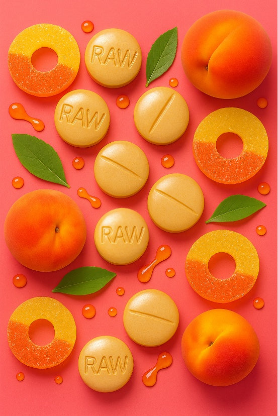 JUST PEACHY - 12MG (DYE-FREE) - TOTAL ALKS 15MG (13.3 MG 7-OH)