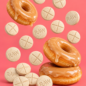MAPLE DONUT (DYE-FREE) | BATCH TESTED: 70.7MG TOTAL ALKS (66.6MG 7-OH) | BOTTLE LABEL: 60MG