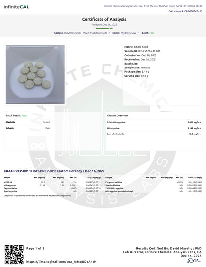 SUGAR COOKIE - 12MG MGM-15 TABS