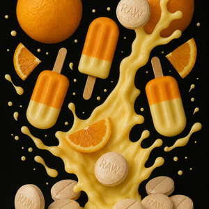 ORANGE DREAMSICLE (DYE-FREE) -  TOTAL ALKS 21.4MG (21MG 7-OH)