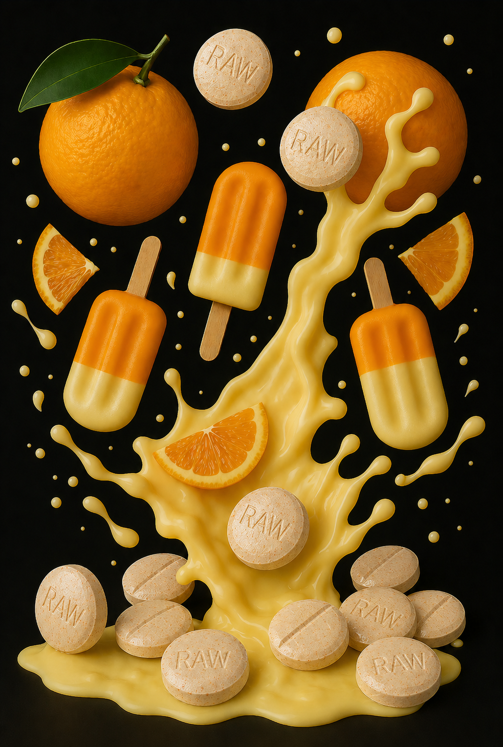 ORANGE DREAMSICLE (DYE-FREE) -  TOTAL ALKS 21.4MG (21MG 7-OH)