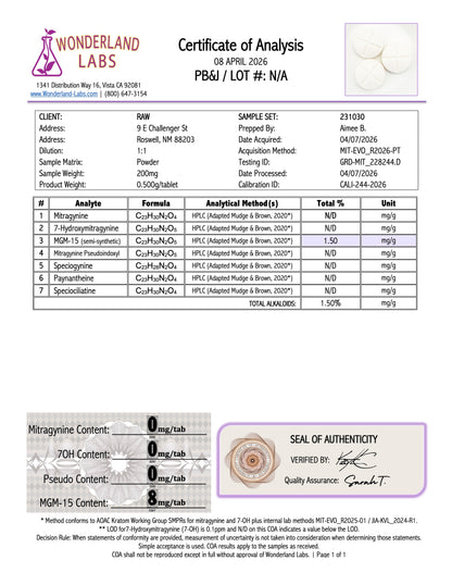 PEANUT BUTTER JELLY - 6.19MG MGM-15 - (NO 7-OH)