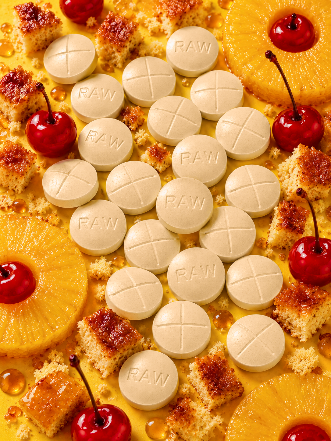 PINEAPPLE UPSIDE DOWN CAKE - TOTAL ALKS 45.8MG (7.38MG MGM/13.4MG 7-OH/24.2MG MIT)