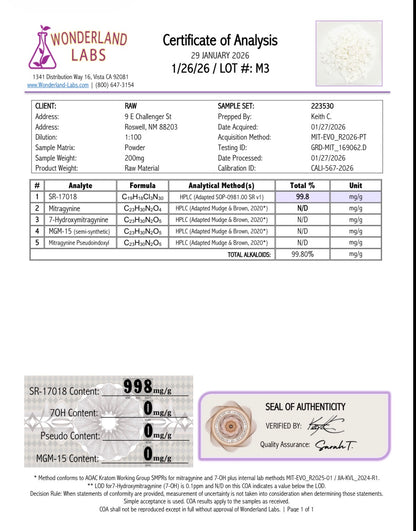 RESET MODE - SR-17018