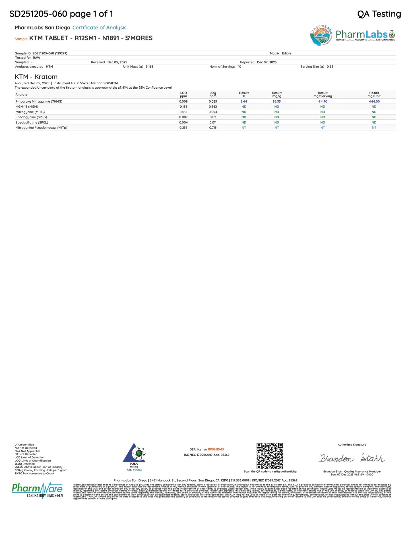 s'MOres (DYE-FREE) - 47.2 TOTAL ALKS (45.3MG 7-OH)