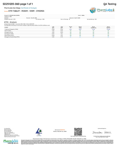 s'MOres (DYE-FREE) - 47.2 TOTAL ALKS (45.3MG 7-OH)