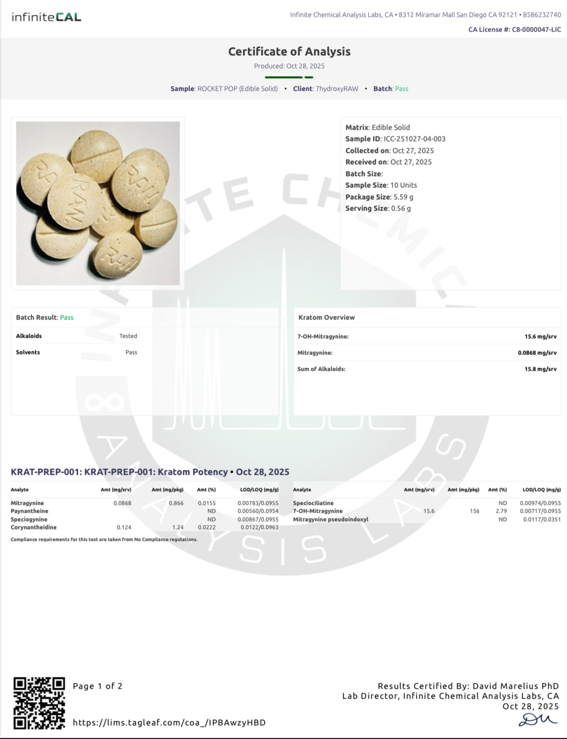 ROCKET POP - 12MG (DYE-FREE)