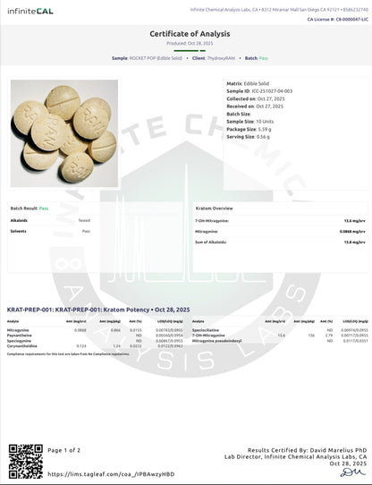 ROCKET POP - 12MG (DYE-FREE)