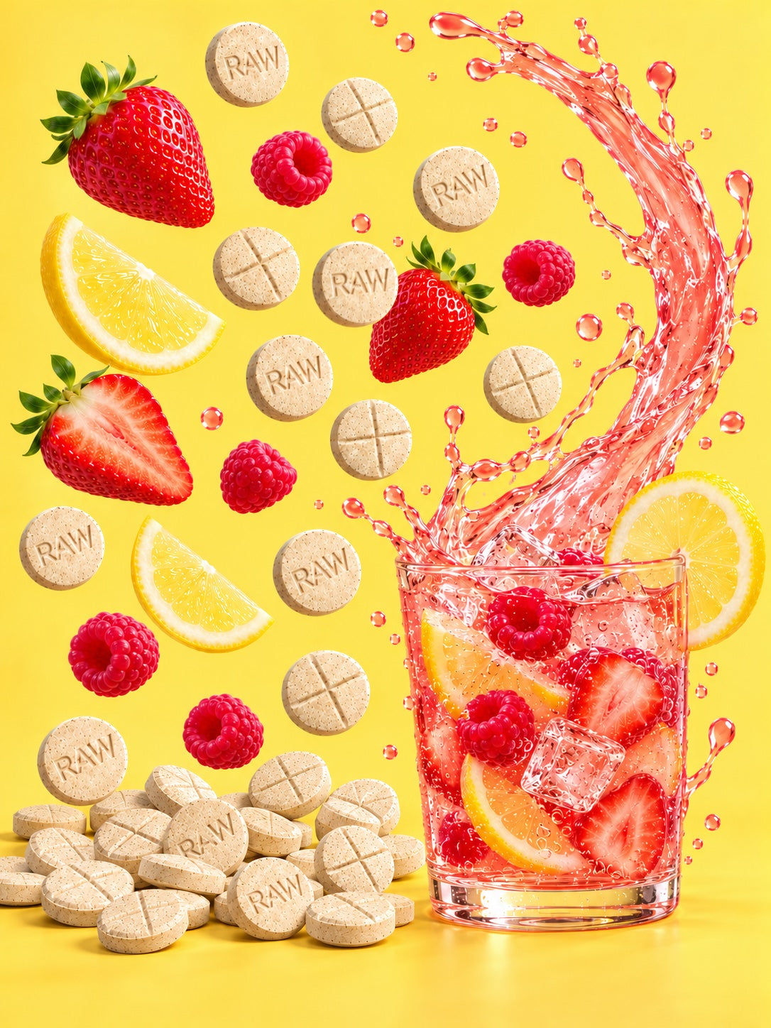 STRAW-RAZ LEMONADE (DYE-FREE) | BATCH TESTED: 86.2MG TOTAL ALKS (82.7MG 7-OH) | BOTTLE LABEL: 75MG