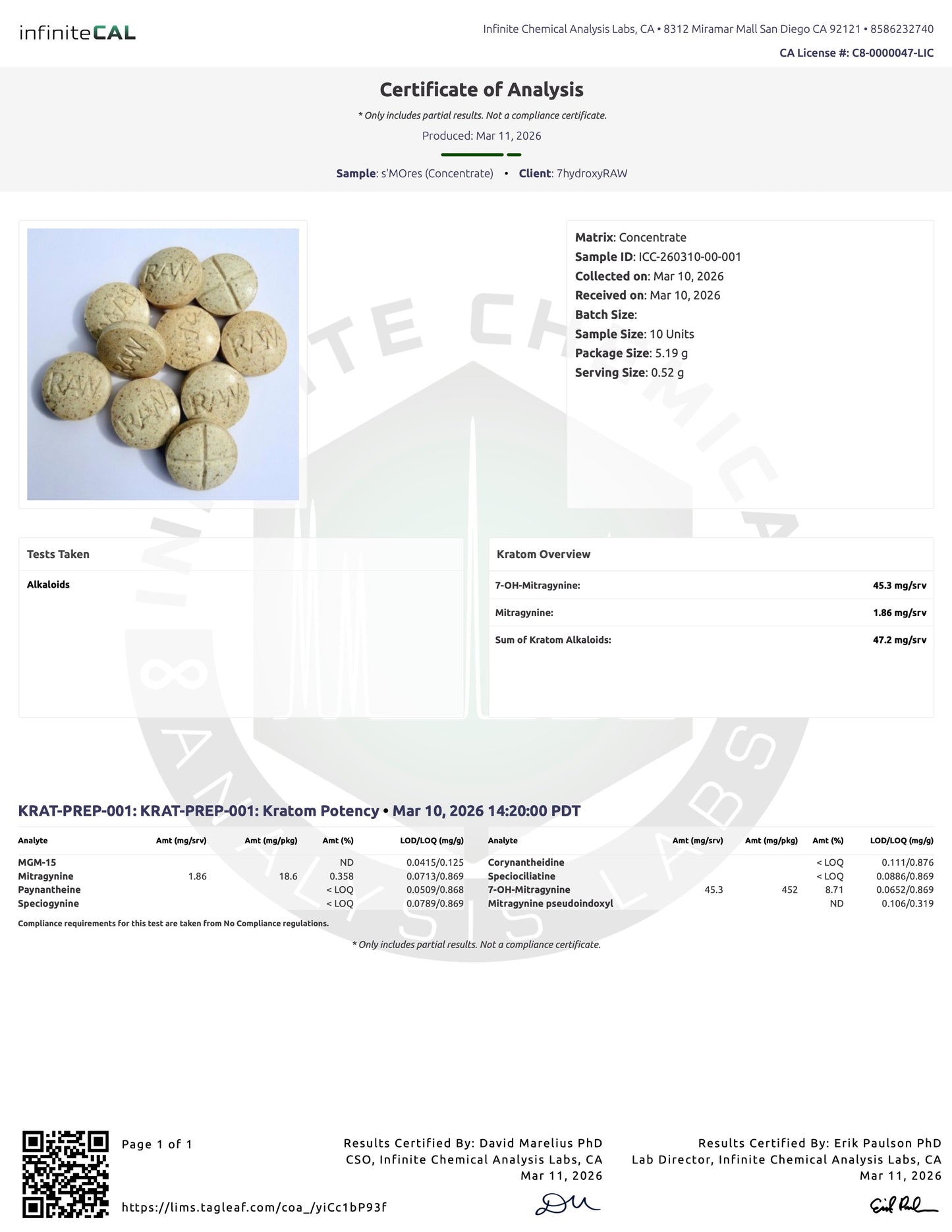 s'MOres (DYE-FREE) - 47.2 TOTAL ALKS (45.3MG 7-OH)