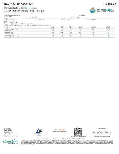 TINY TARTS 🍋 (DYE-FREE) - TOTAL ALKS 17.1MG (16.5MG 7-OH)