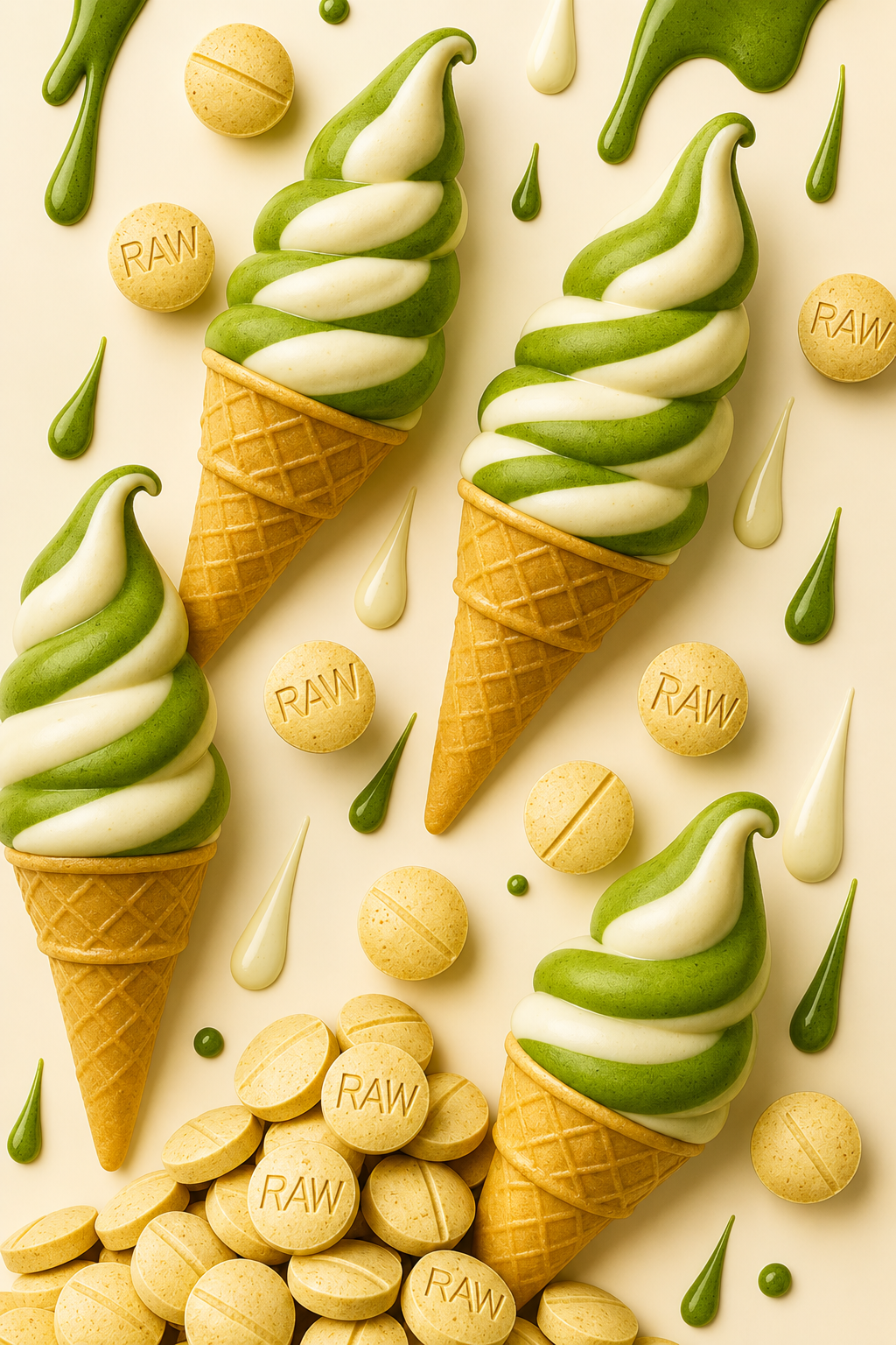 MATCHA VANILLA CREAM - TOTAL ALKS 49.8MG (23.7MG 7-OH/21.1MG MIT)